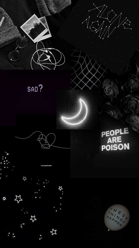 black 🖤 | Cute black wallpaper, Black aesthetic wallpaper, Dark wallpaper iphone