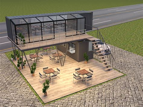 Container cafe on Behance