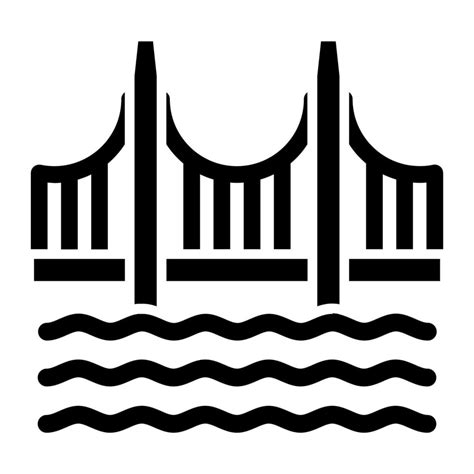 Golden Gate Bridge Icon Style 21191044 Vector Art at Vecteezy