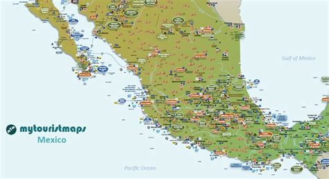 mytouristmaps.com - Interactive travel and tourist map of MEXICO