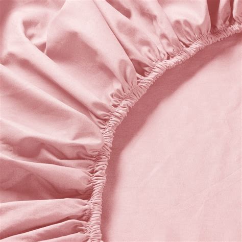 ULLVIDE fitted sheet, light pink, Full/Double - IKEA