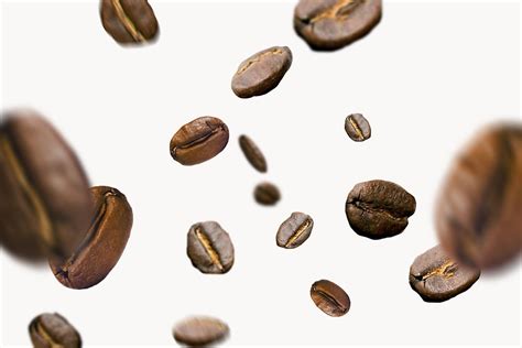 Falling coffee beans background psd | Premium PSD - rawpixel