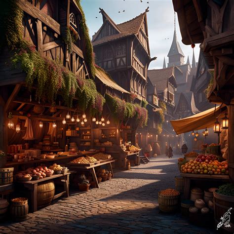 Medieval market by ElAbueloKraken on DeviantArt