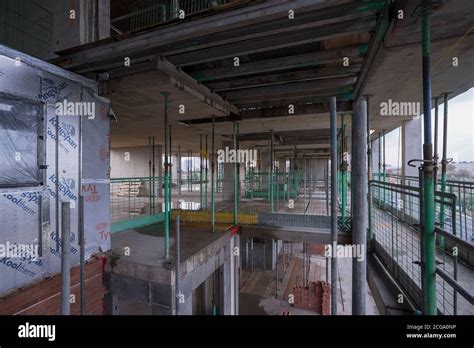 Inside a building being constructed Stock Photo - Alamy