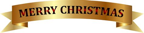 Download Golden Merry Christmas Banner Png Clip-art Image Transparent Png (#3172206) - PinClipart