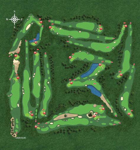 Playa Paraíso Golf Club Course Map