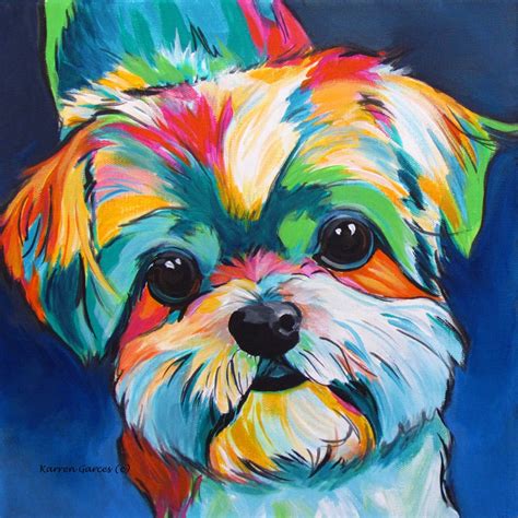 Shih Tzu Art Dog Art Shih Tzu Lovers Dog Lovers Gifts