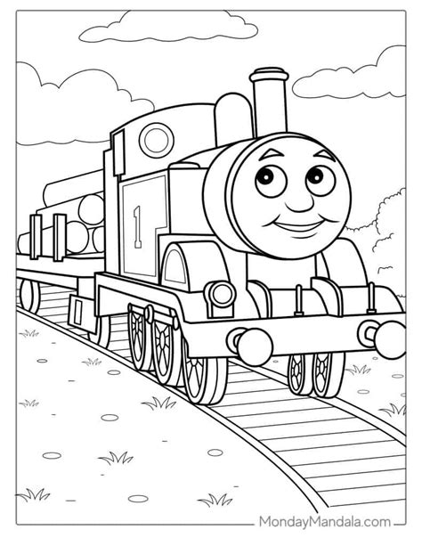 Thomas The Train Happy Birthday Coloring Pages