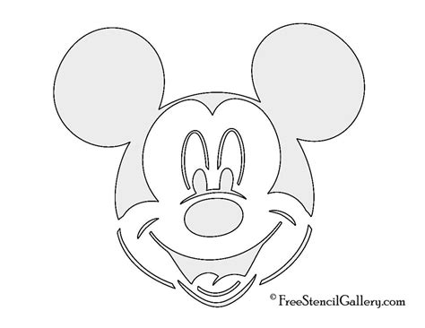 Free Printable Mickey Minnie Mouse Pumpkin carving stencils patterns ...