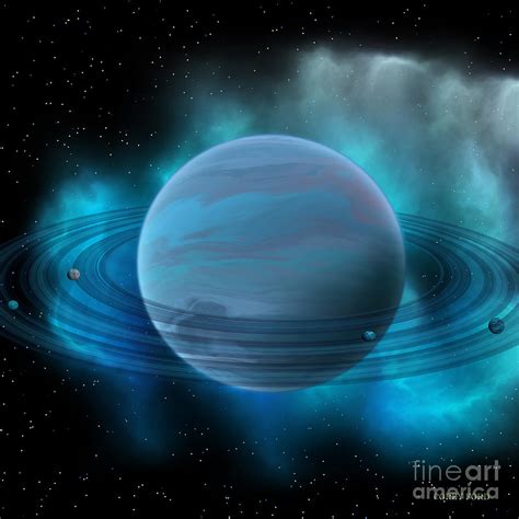 Neptune Planet Painting by Corey Ford - Pixels