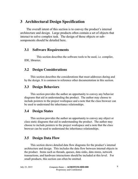 Software Design Document in Word and Pdf formats - page 9 of 17