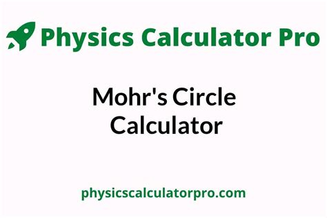 Free Online Mohr's Circle Calculator | What is Mohr's Circle?