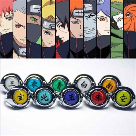 Buy Naruto - Akatsuki Member's & Sharingan Rings (17 Designs) - Rings & Earrings