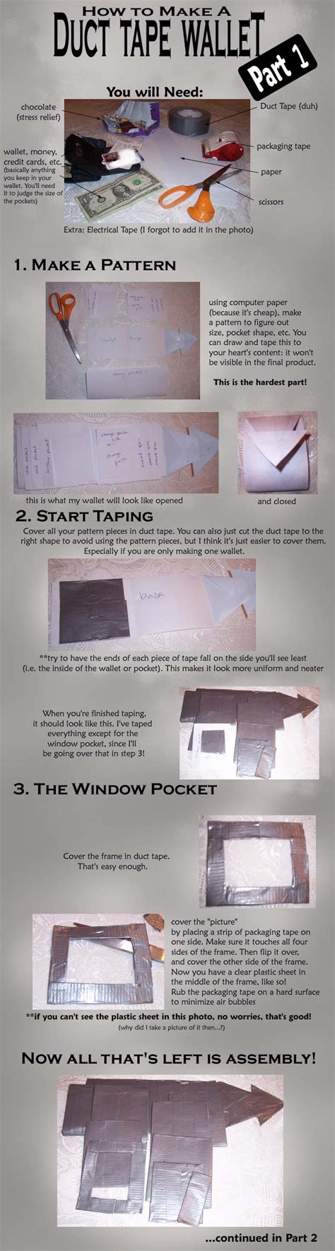 Duct Tape Wallet Tutorial 1 by akireru on DeviantArt