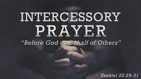 Intercessory Prayer - Christian Healing Center