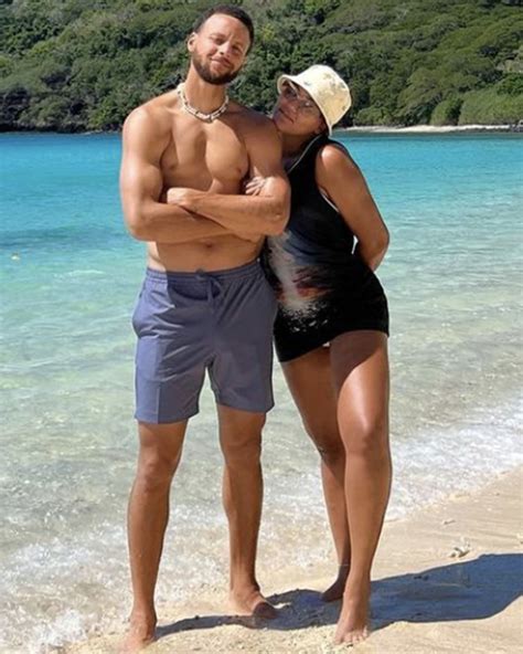 Ayesha Curry cozies up to Steph Curry during tropical getaway