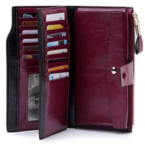 Luxury Wallet Women Long Zipper Rfid Coin Wallet Women Genuine Leather Purse Leather Female ...