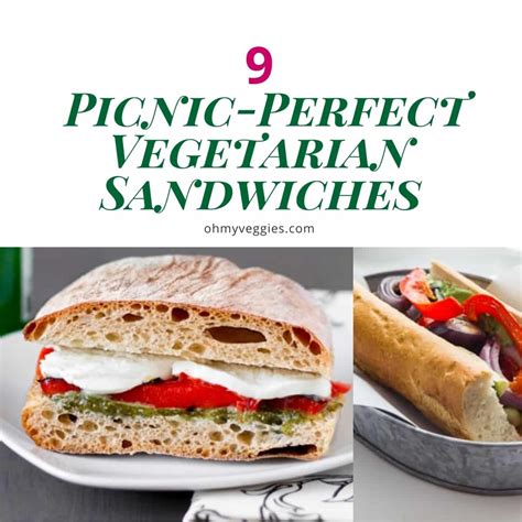 9 Picnic-Perfect Vegetarian Sandwiches | Oh My Veggies