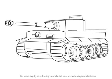 Army Tank Drawing at PaintingValley.com | Explore collection of Army ...