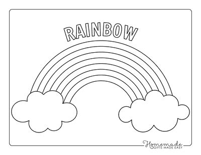 Rainbow Coloring Pages | Free Printable PDFs