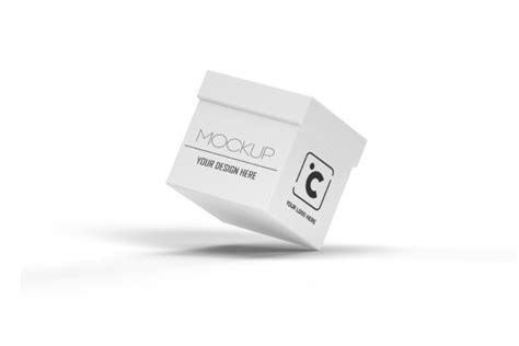 White Box Mockup on White Background Graphic by Cliparts Library · Creative Fabrica