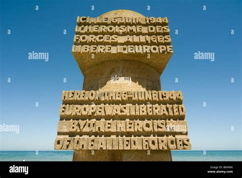 Juno Beach D Day memorial Normandy France Stock Photo - Alamy