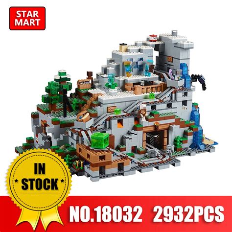 LEPIN 18032 2932Pcs Minecrafted The Mountain Cave Model Blocks Bricks ...