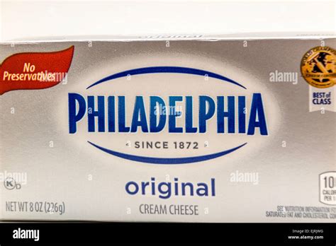 Kraft Philadelphia Cream Cheese package Stock Photo - Alamy