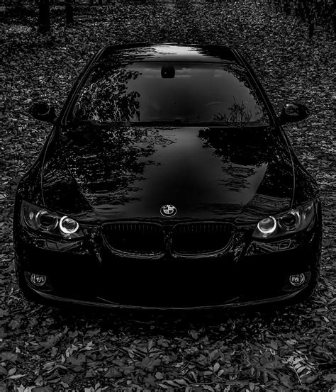 Bmw, black car, b/w, e92 HD phone wallpaper | Pxfuel