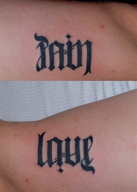 Love Font Tattoos