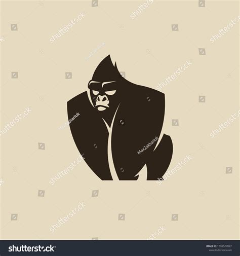 Angry Gorilla Logo Stock Vector (Royalty Free) 1203527887 | Shutterstock