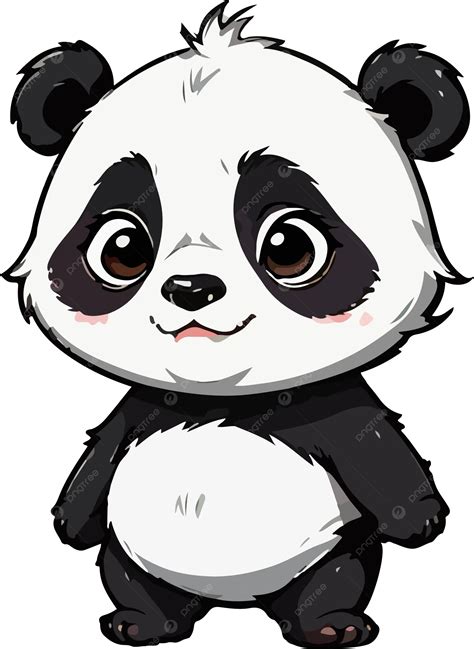 Cute Panda Cartoon Character, Panda Clipart, Cute Clipart, Cartoon Clipart PNG Transparent Image ...