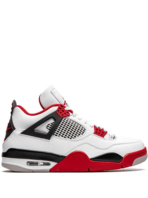 Jordan Air Jordan 4 Retro "Fire Red 2020" Sneakers | White | FARFETCH