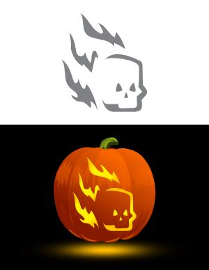 Free Printable Skull Pumpkin Stencils