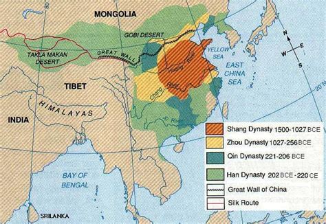 Ancient China map - Ancient China geography map (Eastern Asia - Asia)