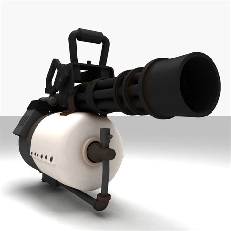 Minigun Team Fortress 2 3d Model