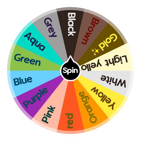 Colours | Spin The Wheel App