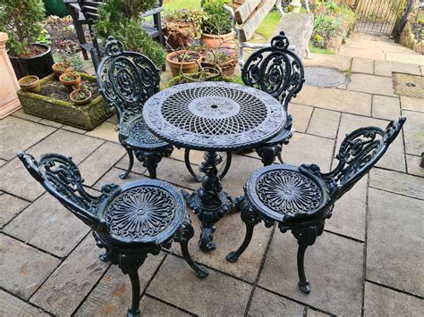 Antique Cast Iron Garden Furniture - Image to u