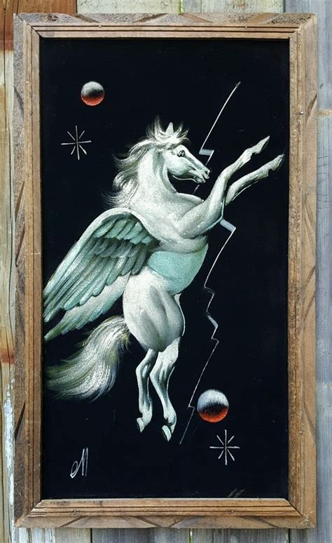 Pin by Helen Bray on 80s unicorn and pegasus art | Velvet painting ...