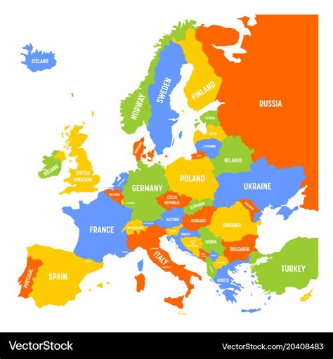 Colorful Map Of Europe | Images and Photos finder