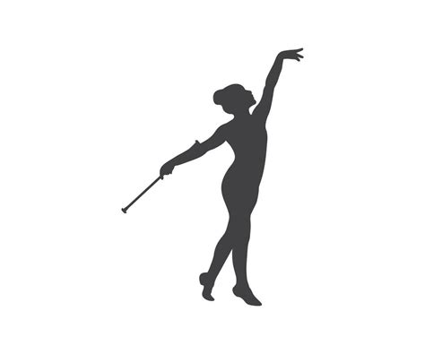 Baton Twirling Silhouette, Twirling , Sport Baton Silhouette 35973658 Vector Art at Vecteezy