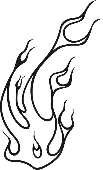 Flames Tattoo Outline - ClipArt Best