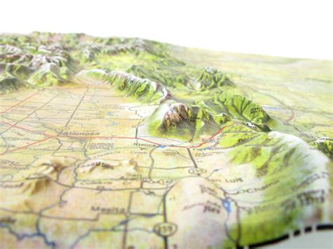 Colorado - Natural Color Relief (NCR) Series Raised Relief 3D map – RaisedRelief.com