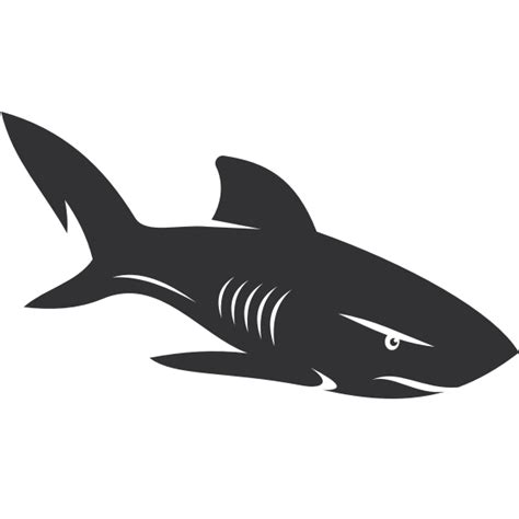 Shark outline silhouette | Free SVG