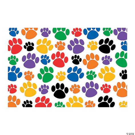 Colorful Paw Prints Postcards - 30 Pc. | Oriental Trading