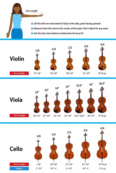 Free Printable Violin Size Chart [By Height, By Age] Inches, 41% OFF