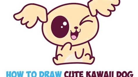 Puppy Kawaii Cute Husky Drawing Drawsocute learn howtodraw a cartoon ...