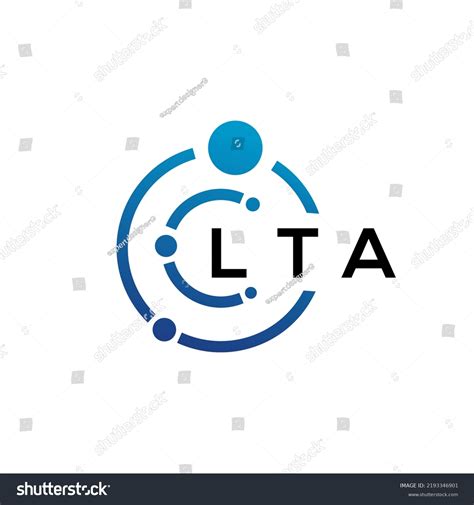 Lta Letter Technology Logo Design On Stock Vector (Royalty Free ...