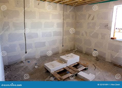 Inside a House in Construction Stock Image - Image of frame, housing: 32101891