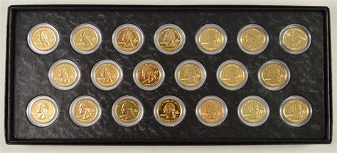 Historic Coin Collection - (20) Gold Plated 1999-2005 State Quarters ...